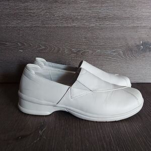 Propet Women Leather Work Shoes, White 9M